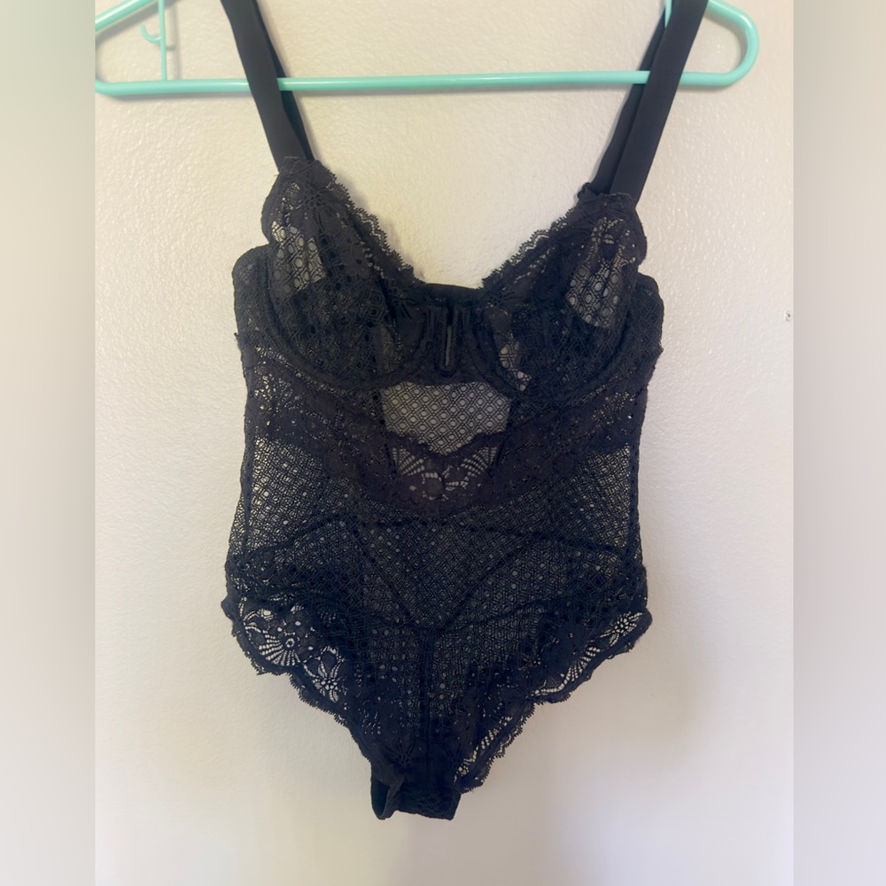 Auden Black Lace Bra Bodysuit - Picture 2 of 7